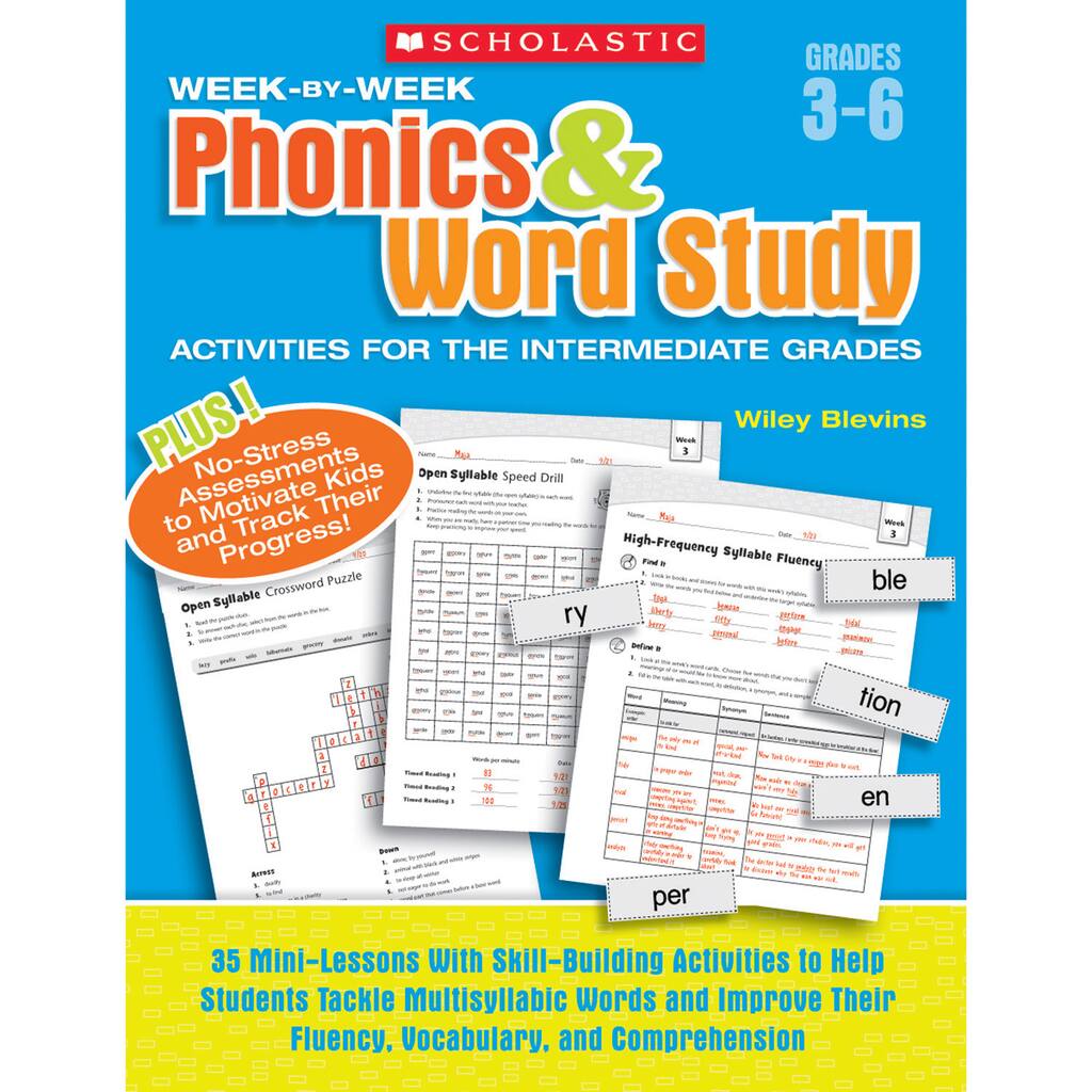 Scholastic® Week-by-Week Phonics & Word Study Book